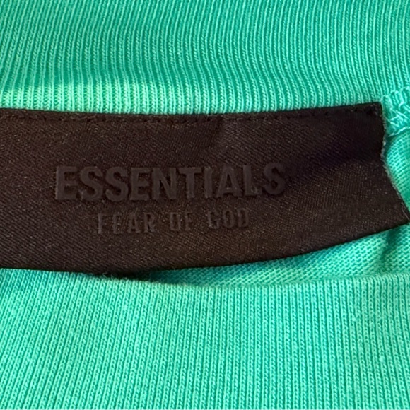 Fear of God Essentials Oversized Green T-Shirt Dress/size 8 - Picture 12 of 12